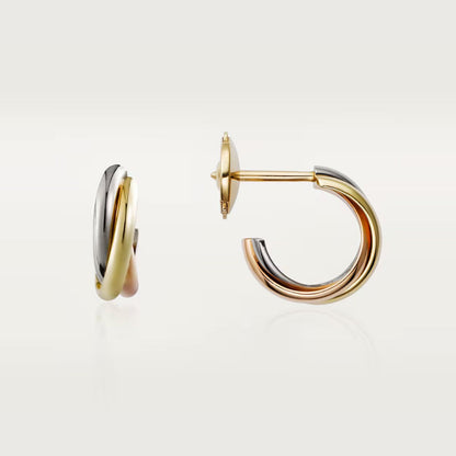 [OrnoraJewelry]TRINITY ON DIAMOND MINI EARRINGS