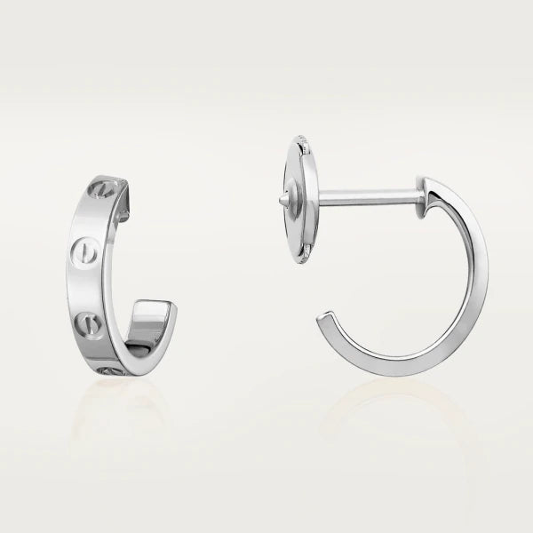 [OrnoraJewelry]LOVE EARRINGS 2.65MM SILVER