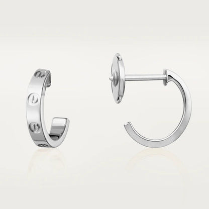 [OrnoraJewelry]LOVE EARRINGS 2.65MM SILVER