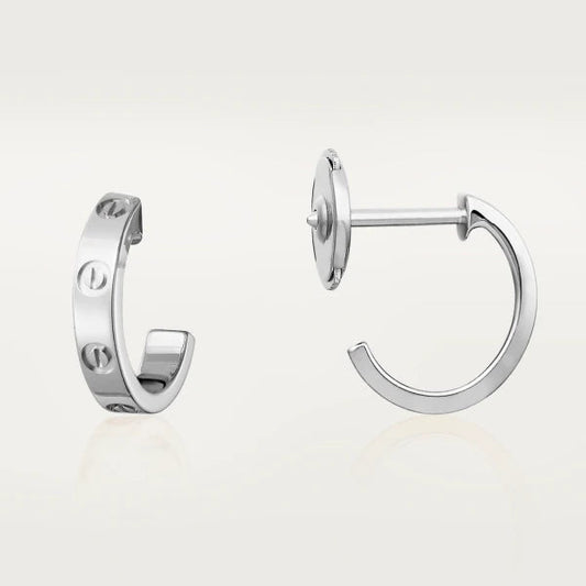 [OrnoraJewelry]LOVE EARRINGS 2.65MM SILVER