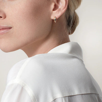 [OrnoraJewelry]TRINITY ON DIAMOND MINI EARRINGS