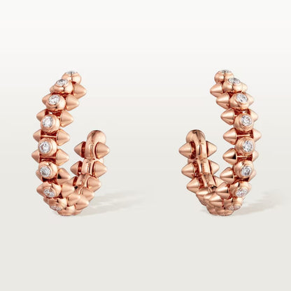 [OrnoraJewelry]CLASH FULL DIAMOND MEDIUM EARRINGS