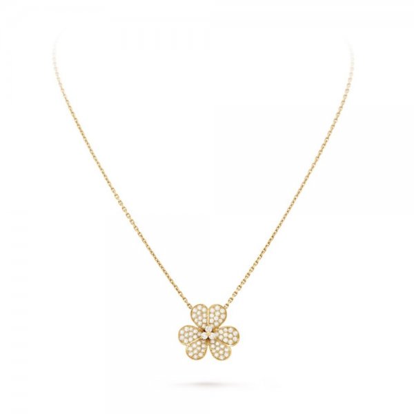 [OrnoraJewelry]FLOWER DIAMOND NECKLACE