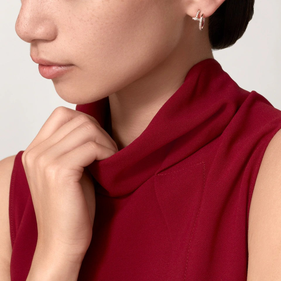 [OrnoraJewelry]JUSTE FULL DIAMOND SMALL EARRINGS