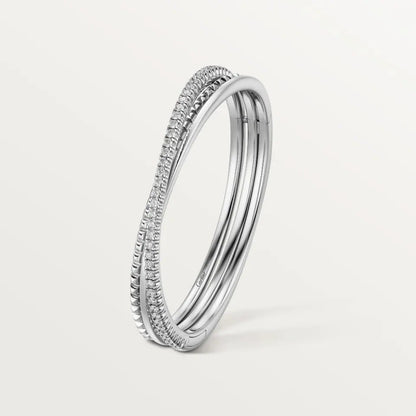 [OrnoraJewelry]ETINCELLE HALF-PAVED DIAMOND BRACELET