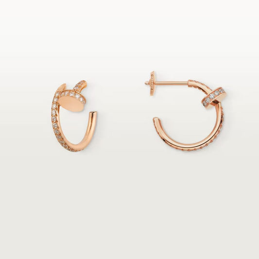 [OrnoraJewelry]JUSTE FULL DIAMOND SMALL EARRINGS