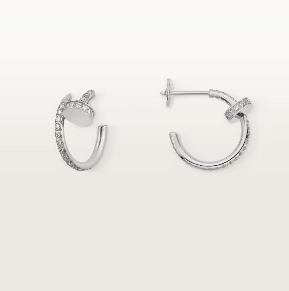 [OrnoraJewelry]JUSTE FULL DIAMOND SMALL EARRINGS