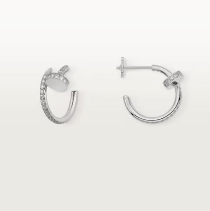 [OrnoraJewelry]JUSTE FULL DIAMOND SMALL EARRINGS