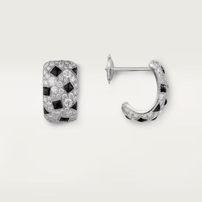 [OrnoraJewelry]PANTHERE MINI FULL DIAMOND EARRINGS