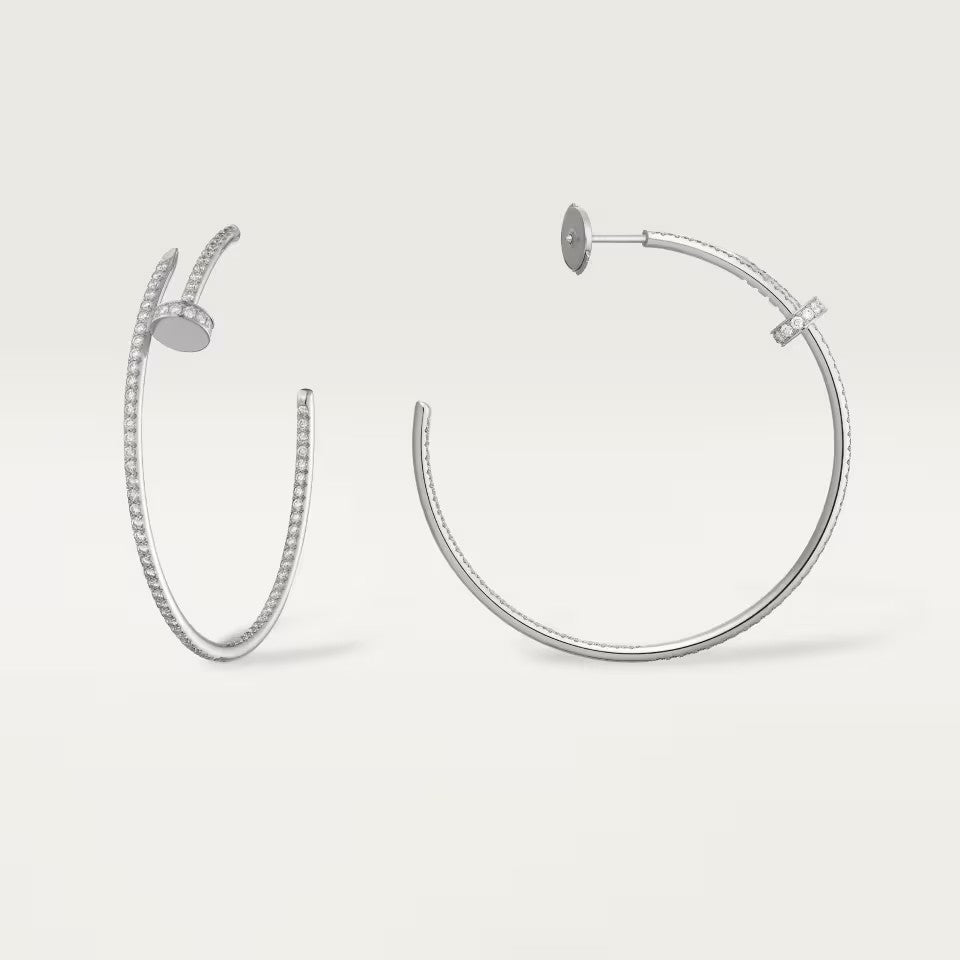 [OrnoraJewelry]JUSTE FULL DIAMOND LARGE EARRINGS