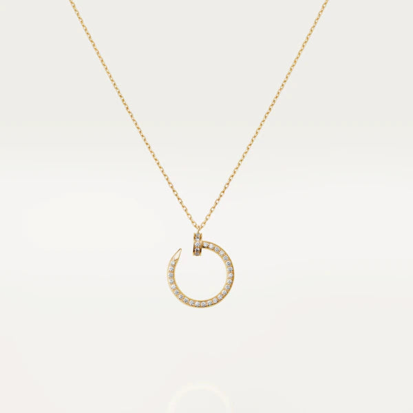 [OrnoraJewelry]JUSTE NECKLACE GOLD DIAMONDS