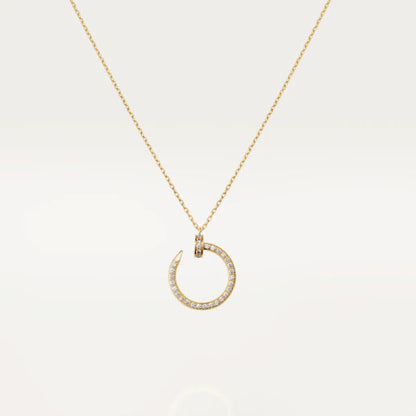 [OrnoraJewelry]JUSTE NECKLACE GOLD DIAMONDS