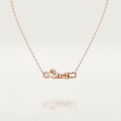 [OrnoraJewelry]PANTHERE FULL DIAMOND NECKLACE