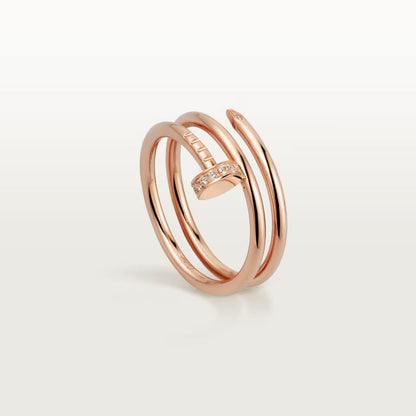 [OrnoraJewelry]JUSTE RING 4.8MM HALF DIAMOND