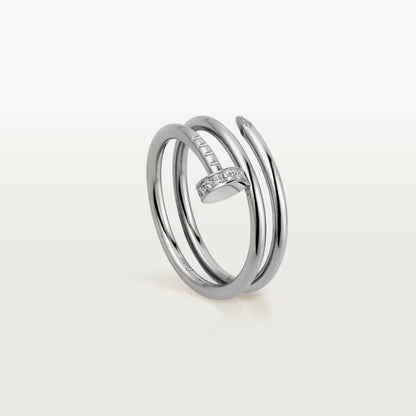 [OrnoraJewelry]JUSTE RING 4.8MM HALF DIAMOND