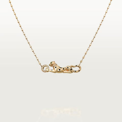 [OrnoraJewelry]PANTHERE FULL DIAMOND NECKLACE
