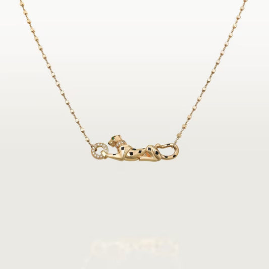 [OrnoraJewelry]PANTHERE FULL DIAMOND NECKLACE
