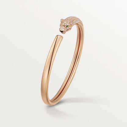 [OrnoraJewelry]PANTHERE HALF DIAMOND OPEN BRACELET
