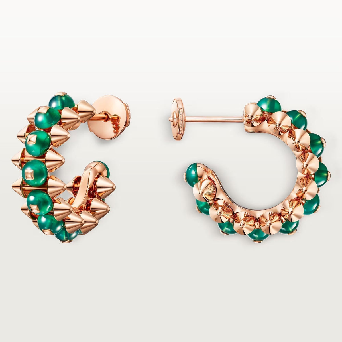 [OrnoraJewelry]CLASH 7.9MM AGATE CHALCEDONY EARRINGS
