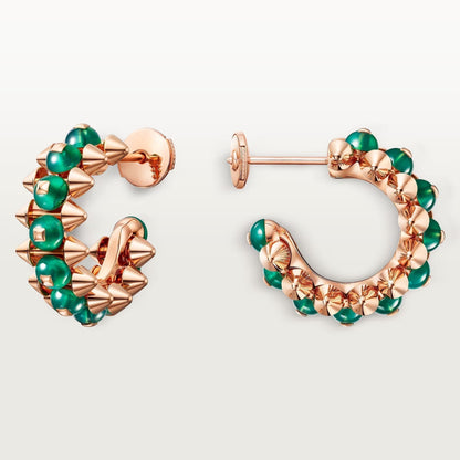 [OrnoraJewelry]CLASH 7.9MM AGATE CHALCEDONY EARRINGS