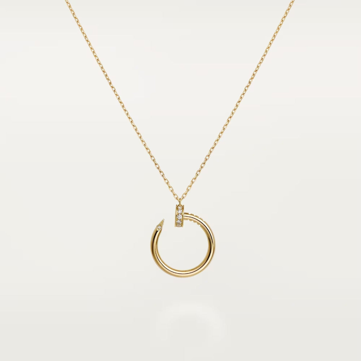 [OrnoraJewelry]JUSTE NECKLACE HALF DIAMOND