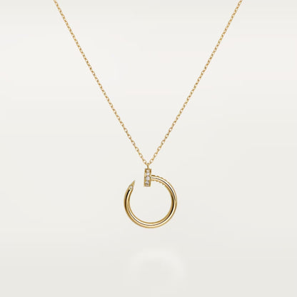 [OrnoraJewelry]JUSTE NECKLACE HALF DIAMOND