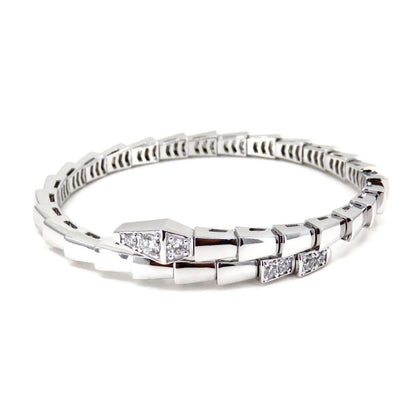 [OrnoraJewelry]SERPENTI BRACELET DIAMONDS SILVER