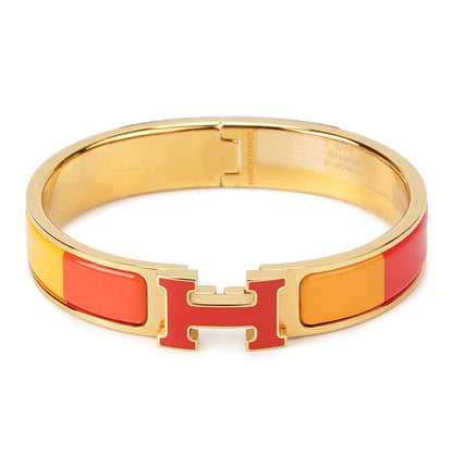 [OrnoraJewelry]H BRACELET ORANGE RAINBOW CERAMIC