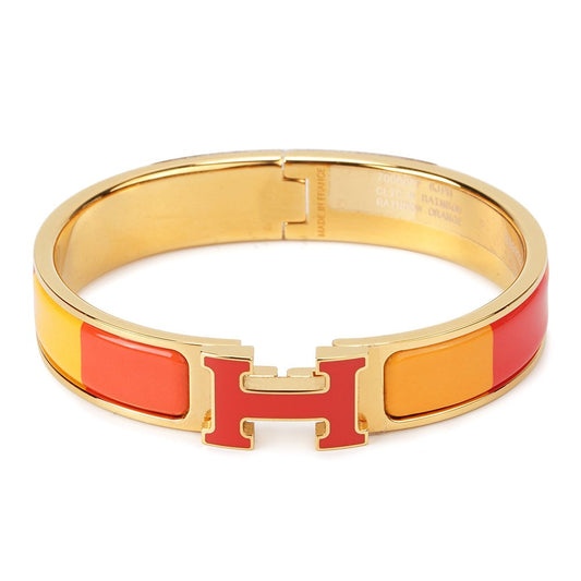 [OrnoraJewelry]H BRACELET ORANGE RAINBOW CERAMIC