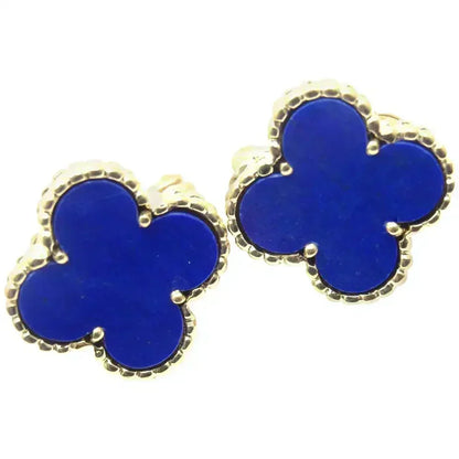 [OrnoraJewelry]CLOVER MINI 9.5MM TURQUOISE EARRINGS