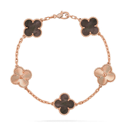 [OrnoraJewelry] CLOVER 5 MOTIF GRAY MOP BRACELET COLLECTION