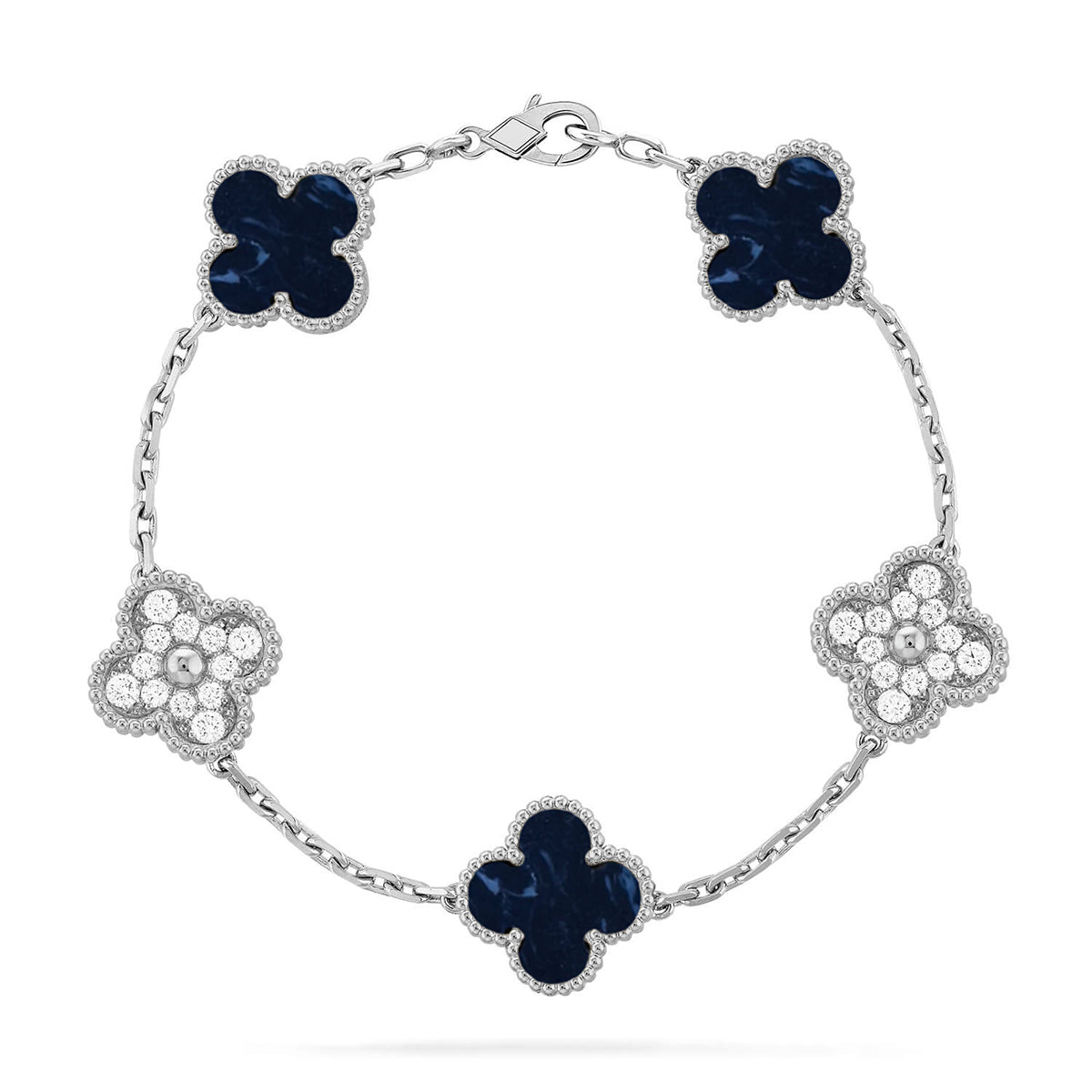 [OrnoraJewelry]CLOVER 5 MOTIF PIETERSITE BRACELET COLLECTION
