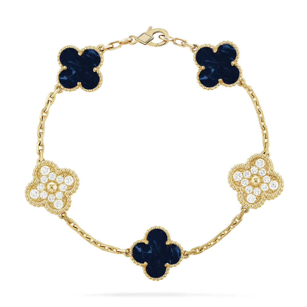 [OrnoraJewelry]CLOVER 5 MOTIF PIETERSITE BRACELET COLLECTION