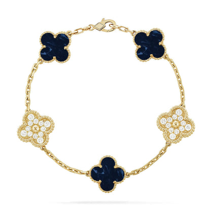 [OrnoraJewelry]CLOVER 5 MOTIF PIETERSITE BRACELET COLLECTION