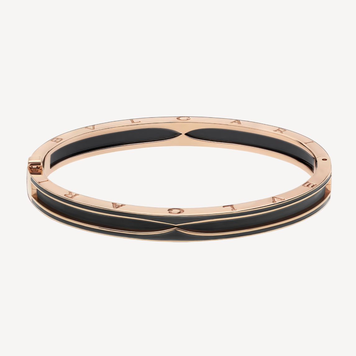 [OrnoraJewelry]ZERO 1 PINK GOLD WITH MATTE BLACK CERAMIC BRACELET