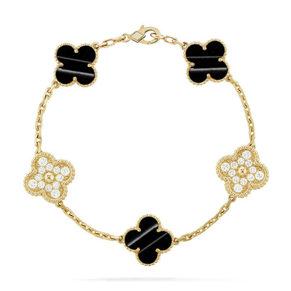 [OrnoraJewelry] CLOVER 5 MOTIF PULSAR STONE BRACELET COLLECTION