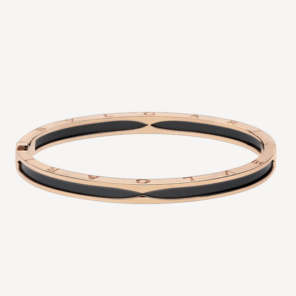 [OrnoraJewelry]ZERO 1 PINK GOLD WITH BLACK CERAMIC BRACELET