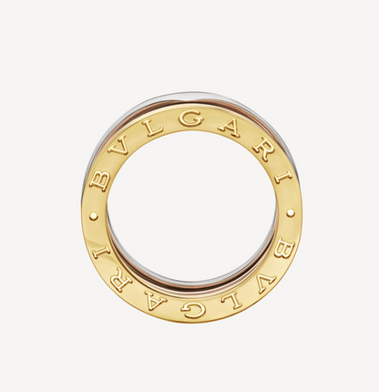 [OrnoraJewelry]ZERO 1 THREE-BAND ROSE WHITE AND YELLOW RING