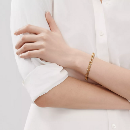 [Ornora Jewelry]HARDWEAR MEDIUM LINK 20 MOTIF GOLD BRACELET