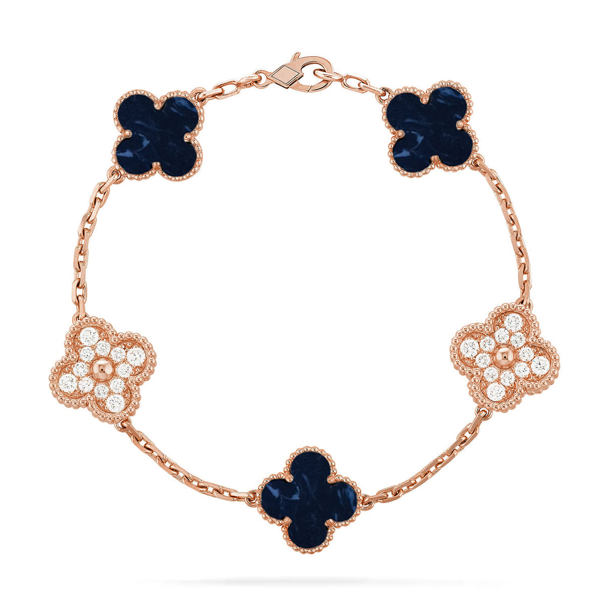 [OrnoraJewelry]CLOVER 5 MOTIF PIETERSITE BRACELET COLLECTION