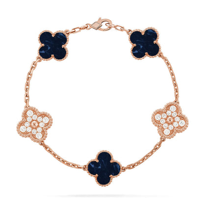 [OrnoraJewelry]CLOVER 5 MOTIF PIETERSITE BRACELET COLLECTION