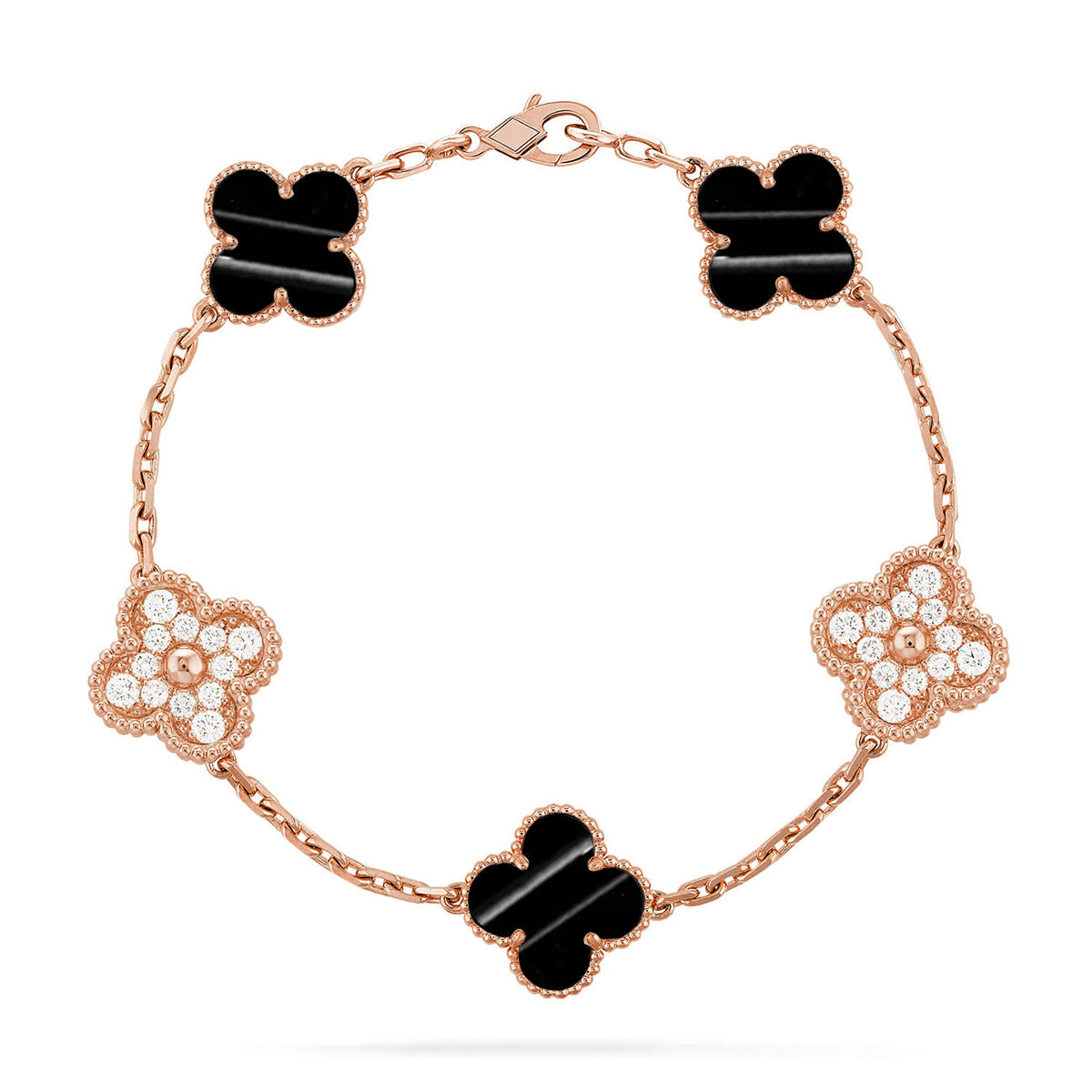 [OrnoraJewelry] CLOVER 5 MOTIF PULSAR STONE BRACELET COLLECTION
