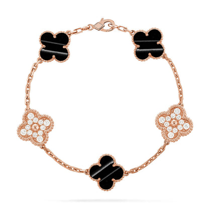 [OrnoraJewelry] CLOVER 5 MOTIF PULSAR STONE BRACELET COLLECTION