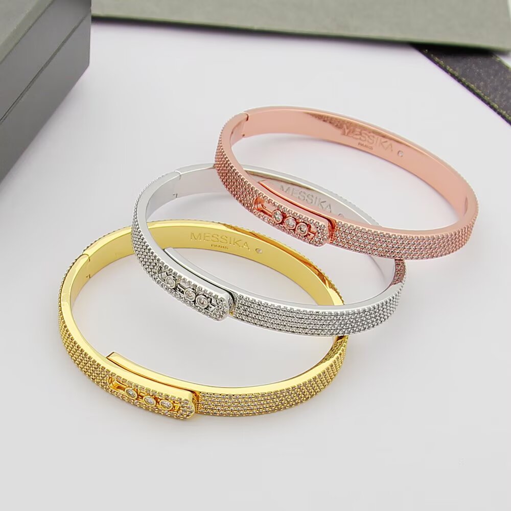 [OrnoraJewelry]Move Noa Full Pavé Diamond Bangle Bracelet