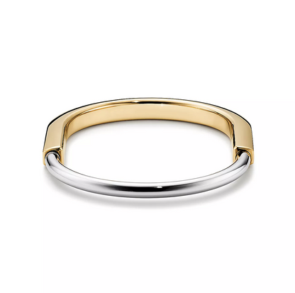 [Ornora Jewelry]LOCK BRACELET YELLOW AND WHITE GOLD