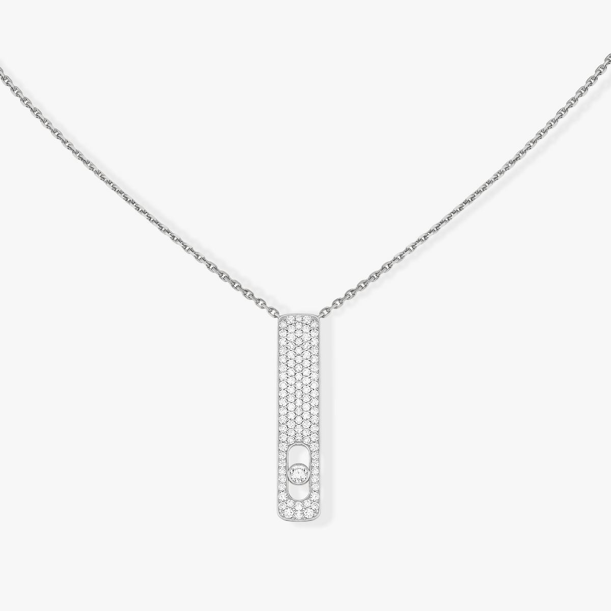 [OrnoraJewelry]MY FIRST DIAMOND PAVED NECKLACE