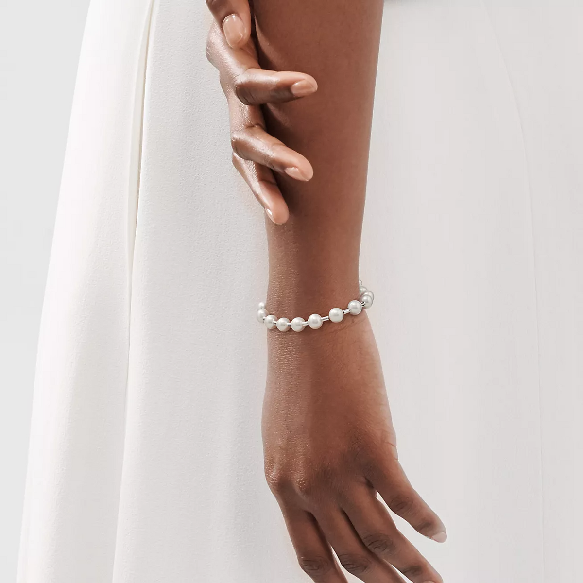 [Ornora Jewelry]PEARL 7-8MM SILVER BRACELET