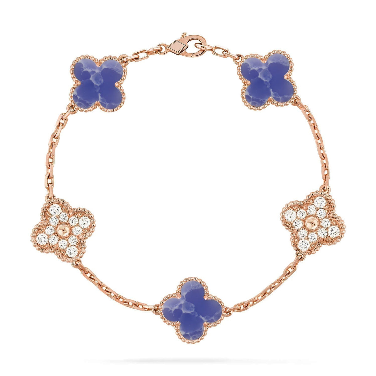 [OrnoraJewelry]CLOVER 5 MOTIF BLUE VEINS BRACELET COLLECTION