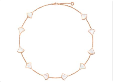 [OrnoraJewelry]BVLGARI 10-Motif White Mother-of-Pearl Necklace