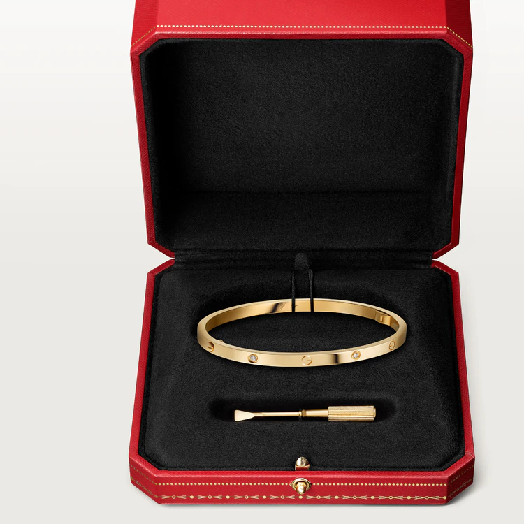 [OrnoraJewelry]LOVE BRACELET 3.65MM 6 DIAMONDS